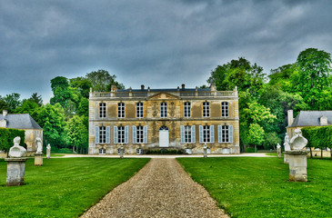 France, castle of Canon in Normandie