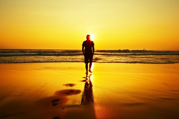 Sunset on the beach