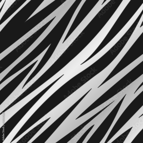 Naklejka samoprzylepna Zebra drukuj srebrny
