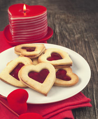 Sticker - Heart shaped cookie with jam