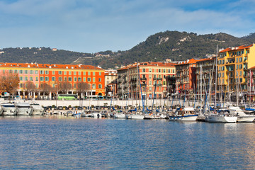 Poster - View on Port of Nice, French Riviera, France