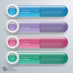 Wall Mural - infographics web banner & label design