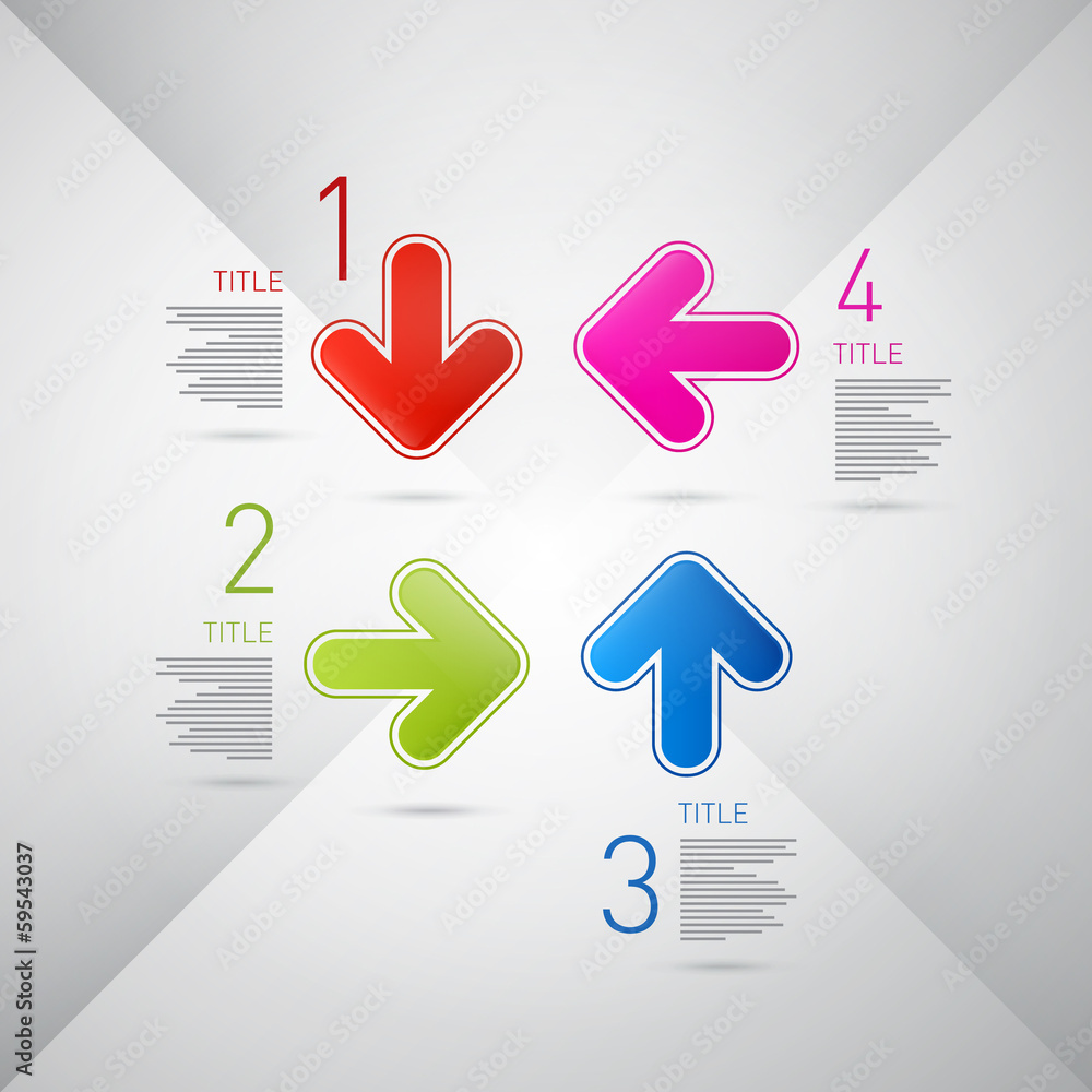 Vector Progress Steps for Tutorial, Infographics Stock Vector | Adobe Stock