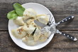 pierogs with spinach - dumplings