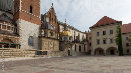 Board z aluminiowym obramowaniem Wawel castel w krakau, polska