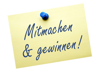 Mitmachen und gewinnen !