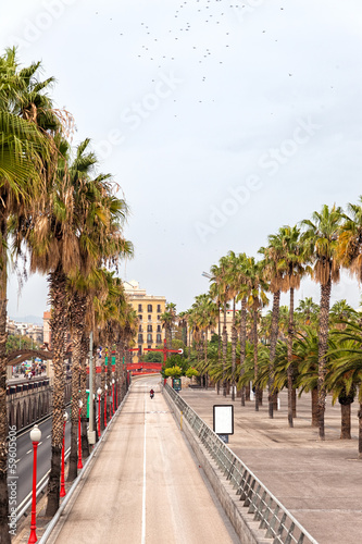 Fotoboard na płycie Obszar portowy barcelona, ​​hiszpania