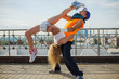 © Pavel Losevsky - couple doing acrobatic stunts in the street dance