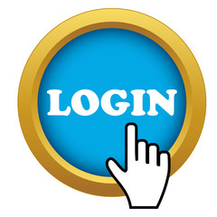 Wall Mural - Vector login time icon