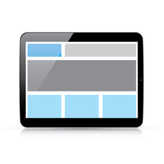 Wall Mural - coding responsive html and css web design horizontal tablet
