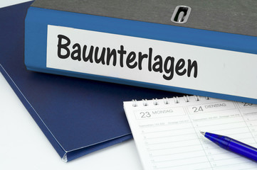 Canvas Print - Bauunterlagen