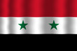 Waving Syria Flag