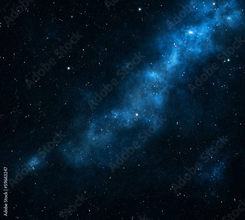 Blue space background