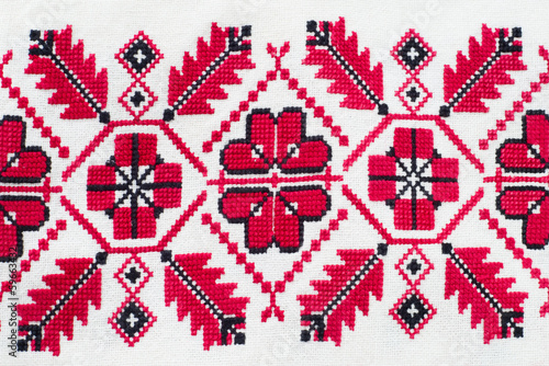 Naklejka na drzwi ukrainian decorative pattern.