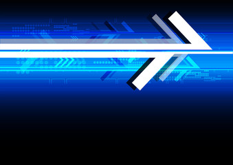 Wall Mural - abstract arrow technology background