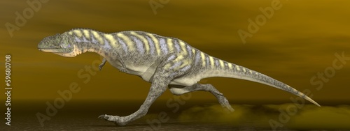 Fotoboard na płycie Dinosaur aucasaurus - 3d render