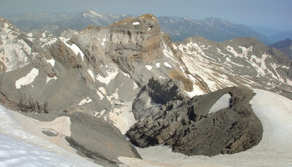 Wall Mural - Cilindro de Marbore from Monte Perdido, Pyrenees. Spain