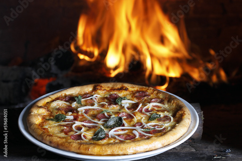 Board z aluminiowym obramowaniem Pizza