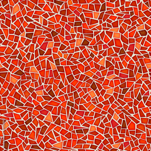 Dekoracja na wymiar  wzor-z-czerwonej-mozaiki-szklanej