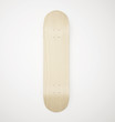 Blank wooden skateboard deck