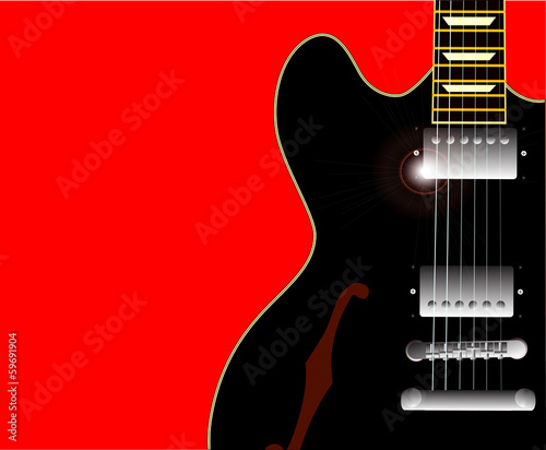Obraz na płótnie canvas Stara bluesowa gitara