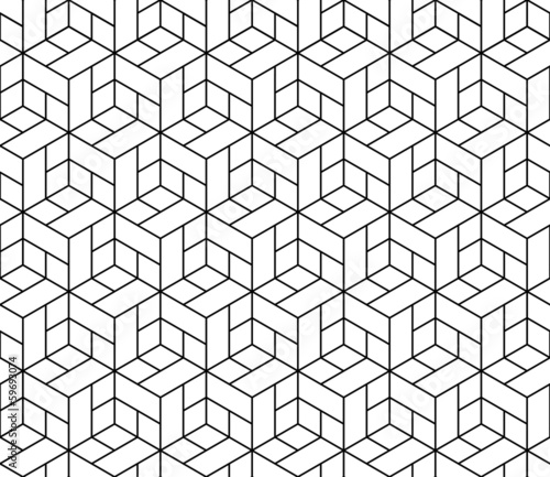 Tapeta ścienna na wymiar Wzór pattern z geometrycznymi sześcianami