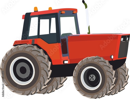 Naklejka - mata magnetyczna na lodówkę tractor