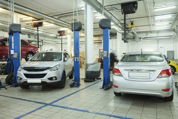 a car repair garage