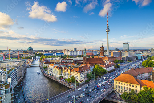 Obraz na płótnie canvas Berlin, Niemcy panoramę