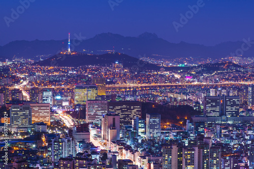 Obraz na płótnie canvas Seoul skyline