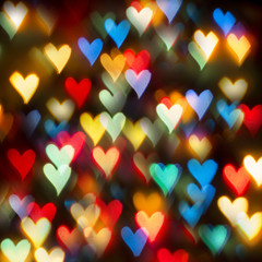 Color Bokeh Heart