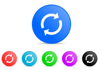 Poster - reload icon vector set