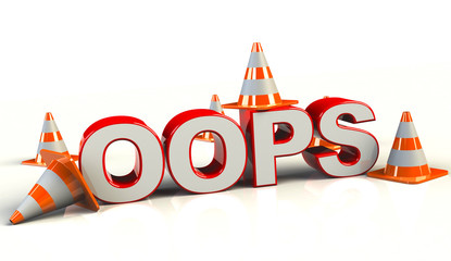 Wall Mural - OOPS Baustelle Oops