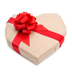 Sticker - heart-shaped gift