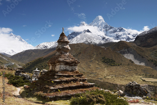 Fotoboard na płycie Himalaje, szczyt ama dablam