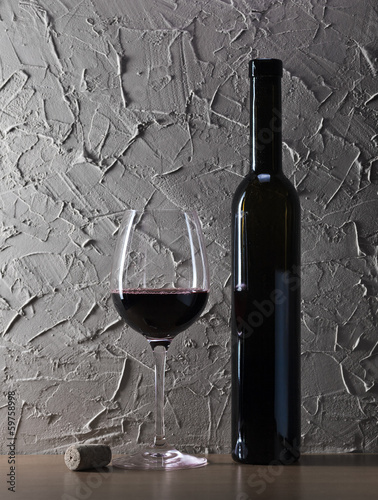 Board z aluminiowym obramowaniem Czerwone wino