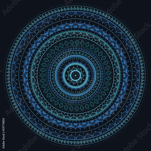 Board z aluminiowym obramowaniem Mandala. 
