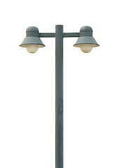 Wall Mural - garden lamp (with clipping path) isolated on white background