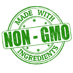 Sticker - Made with Non - GMO ingredients stamp