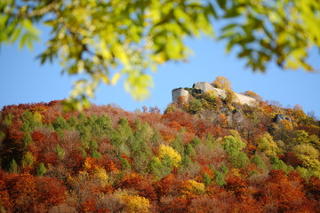 Burgruine Hohenurach / Schwäbische Alb im Herbst