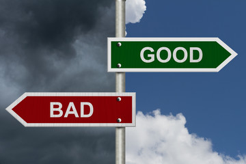 Wall Mural - Good versus Bad