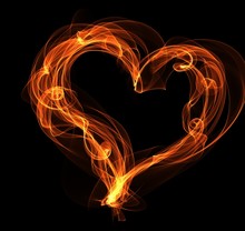 Fire Heart Illustration