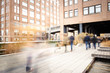 Motion Blur of People Walking on the High Line, New York 