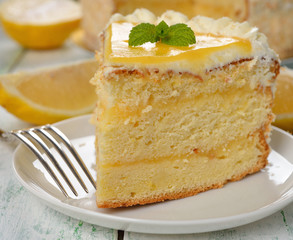 Canvas Print - lemon cake