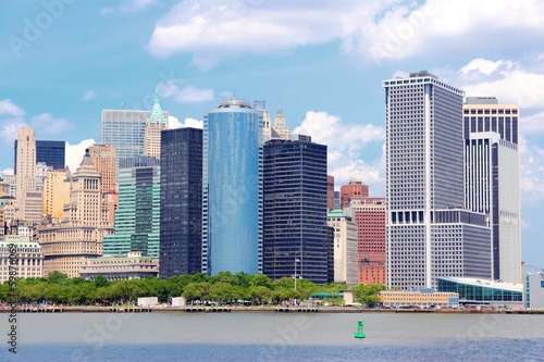 Board z aluminiowym obramowaniem Panoramę Manhattanu, USA