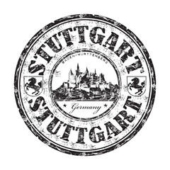  Stuttgart grunge rubber stamp