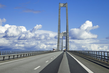 the great belt bridge, denmark