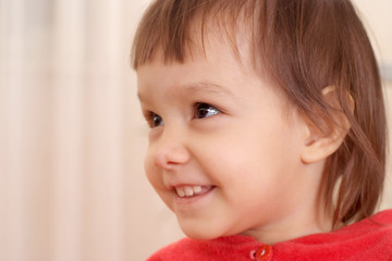 Wall Mural - Portrait of little girl