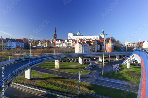 Naklejka samoprzylepna Szczecin - trasa zamkowa