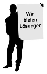 Canvas Print - Wir bieten Lösungen